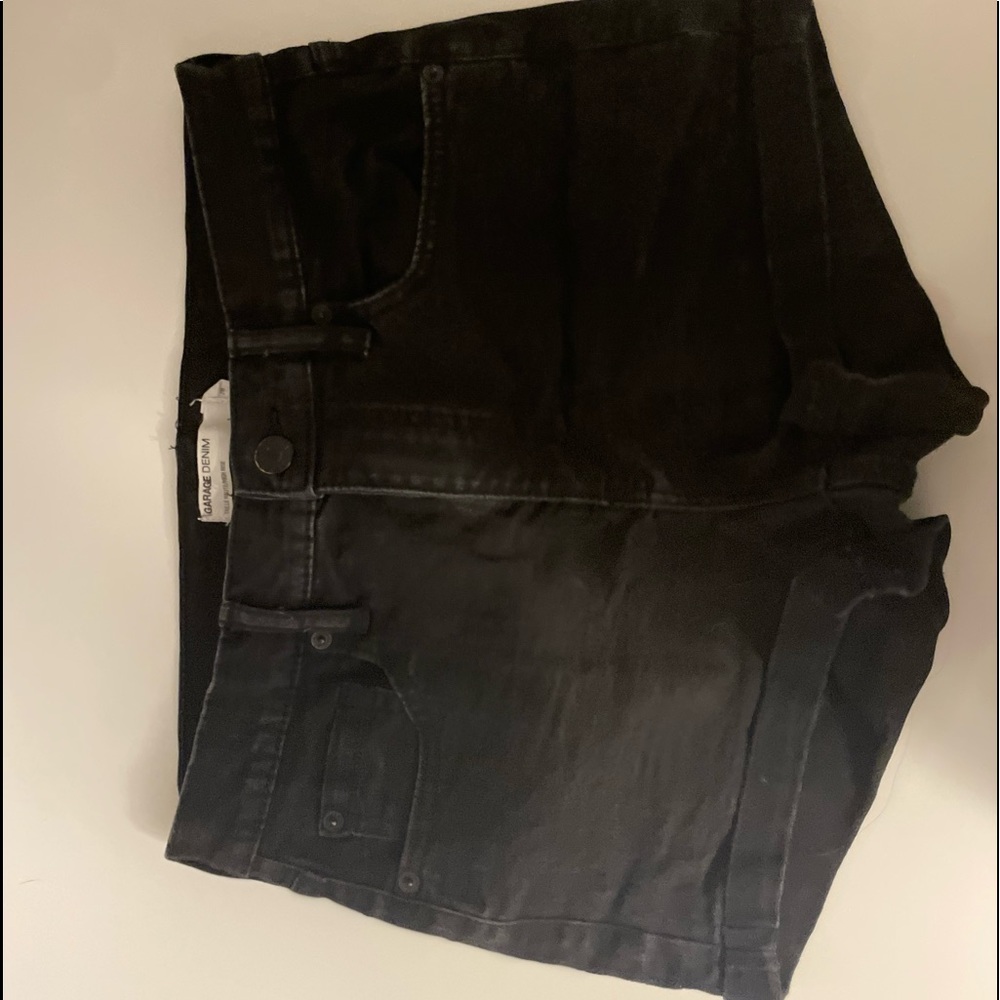 Garage Black Denim Shorts